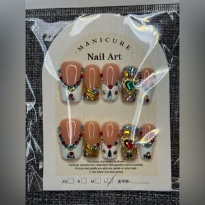 Colorful Gemstone Nail Art Set Large